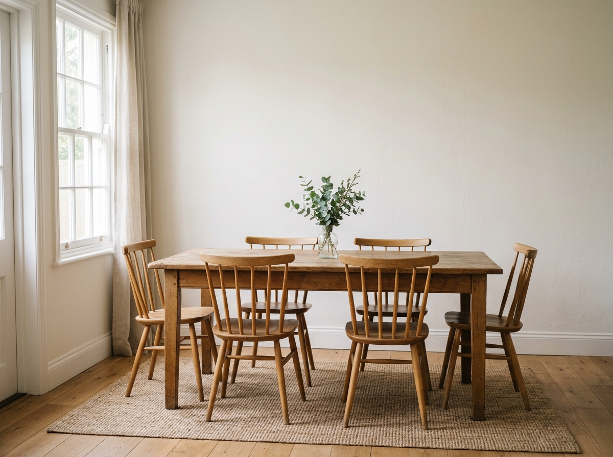 Ordinary dining room before party setup